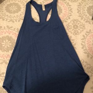 Blue lululemon racerback tank